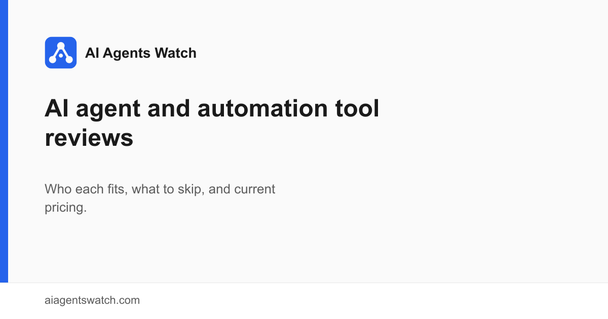 AI Agents Watch