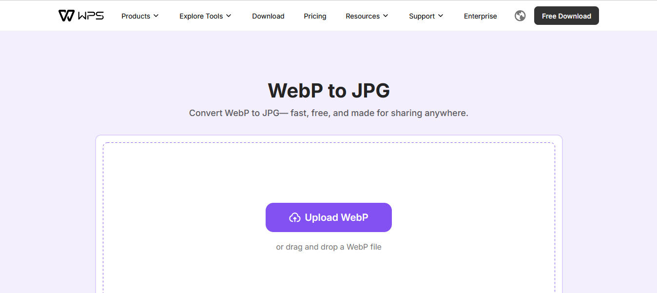 WEBP to JPG Converter 